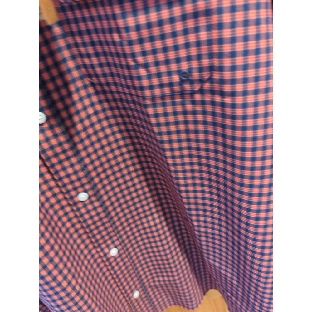 Men's NWT Field & Stream SS Performance Gingham Red Blue XXL 2XL Light‎ Fishing